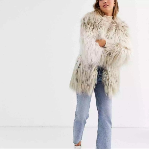 Urbancode Coat in Shaggy Faux Fur, Ombre. - Picture 16 of 16